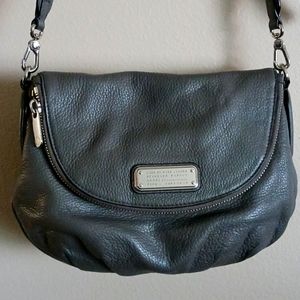Marc by Marc Jacobs Gray leather classic Q mini Natasha crossbody